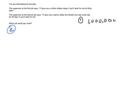 Penny Doubling a Day for 30 Days vs a Million Dollars Instructional Video