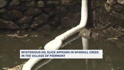 DEC says it's monitoring oil slick found at Village of Piermont creek News Clip