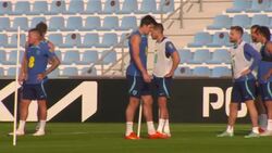 Harry Maguire training at the 2022 World Cup News Clip