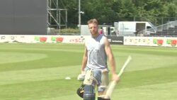 Payne, Buttler and Morgan walking out to training News Clip