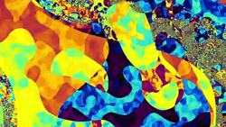 Moving random psychedelic wavy texture. Stock Footage