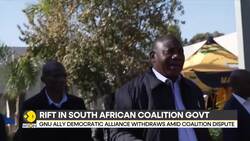 South African: GNU ally Democratic Alliance withdraws amid coalition dispute News Clip