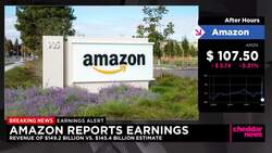 Breaking: Amazon Posts Lower Profit But Revenue Tops Estimates News Clip
