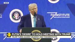 Donald Trump turns against Zelensky and towards Putin News Clip