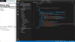 The Modern JavaScript Bootcamp (2019) - Setting up the Notes Theme: Part I Instructional Video