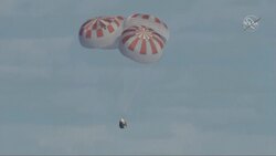 SpaceX crew capsule returns in Atlantic splashdown Instructional Video
