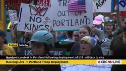 Hundreds protest in Portland, Ore., after order to deploy National Guard to city News Clip