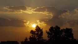 Cloudscape Sunset Stock Footage
