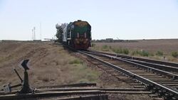 Preparations for Soyuz Rocket Launch from Kazakhstan News Clip