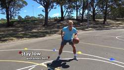 #1. How to teach: Basic bouncing › Dribbling & cross-overs | Basketball skills in PE Instructional Video