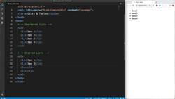 Modern HTML and CSS from the Beginning (Including Sass) - Lists & Tables Instructional Video