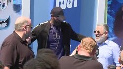 John Requa, Bonne Radford, LeBron James, Glenn Ficarra and Karey Kirkpatrick at the 'Smallfoot' World Premiere Stock Footage