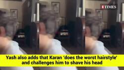 Hilarious! Karan Johar's son wants 'Rockstar' hairstyle; challenges the filmmaker to shave his head News Clip