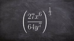 Simplifying an expression with rational powers using power to quotient and product rule Instructional Video