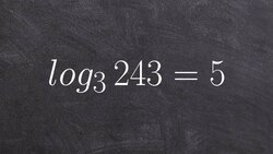 How do you convert an equation from logarithmic to exponential Instructional Video