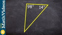 Learn how to use interior angle sum theorem for triangles to determine the missing angle Instructional Video