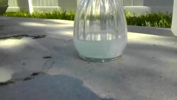 Reaction between chlorine tablets and alcohol. Instructional Video