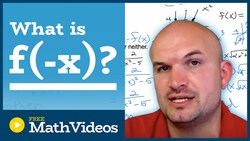 Algebraic Even Odd or Neither Functions Instructional Video