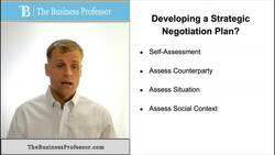 Developing a Strategic Negotiation Plan Instructional Video