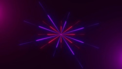 Abstract neon lines, computer generated background Stock Footage