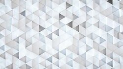 Abstract Triangle Geometric Surface Loop， light bright clean minimal triangles grid pattern, random waving motion background canvas in pure wall architectural white. 3D rendering Seamless loop 4K Stock Footage