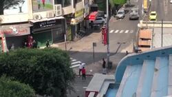 CLEAN : Palestinian protesters clash with Palestinian security forces in Nablus News Clip