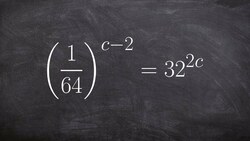 Solving an exponential equation with negative exponents Instructional Video