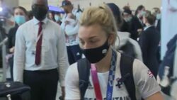 Team GB Athletes arrive at Heathrow News Clip