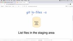 Complete Git Guide: Understand and Master Git and GitHub - Reading Files in the Staging Area Using git ls-files Instructional Video