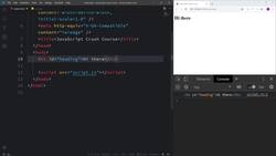 Frontend Web Development Bootcamp - Build a Twitter Clone - Select and manipulate the elements - Part 1 Instructional Video