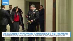 Key Impeachment Witness Alexander Vindman Retires From Army News Clip