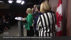 Elizabeth May back at helm of Green Party News Clip