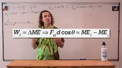 Introductory Work due to Friction equals Change in Mechanical Energy Problem Instructional Video