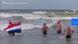 Watch: The traditional, weird and wet ways Europeans mark New Year's Day News Clip