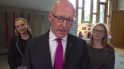 Swinney speaks to the media after becoming First Minister News Clip