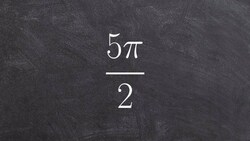 Math tutorial for converting an angle from radians to degrees Instructional Video