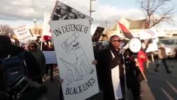 CLEAN : Protest in Kenosha after US teen acquitted over protester deaths News Clip