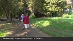 October heat wave bakes southern Ontario News Clip