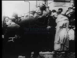 EDIT IMW 931097 Allied Leaders arrive to sign treaty of versailles Stock Footage