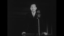 Australia, c.1951: Professor Bernard Heinze introduces the instruments from the percussion family to young students Stock Footage