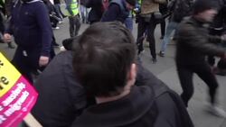 Scuffles at UK protest inspired by yellow vests Instructional Video
