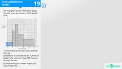 GCSE Secondary Maths Age 13-17 - Probability & Statistics: Histogram - Explained Instructional Video