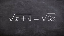 How to Solving a Radical Expression with a Variable on Both Sides Instructional Video