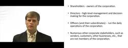 Members of a Corporation Instructional Video