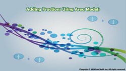 Adding Fractions Using Area Models Instructional Video