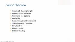 Bash Shell Scripting - Course Overview Instructional Video