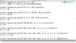 Learn Java from Scratch - A Beginner's Guide - Step 12 - Advanced Printing Output to Console with Java – Exercises Instructional Video