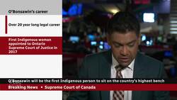 Michelle O'Bonsawin becomes 1st Indigenous person nominated to Supreme Court of Canada News Clip