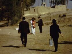 ANTIQUITIES AT ANCIENT MEMPHIS EGYPT, MARCH 1973 Stock Footage