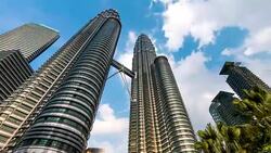 Malaysia Cityscape 4K Time Lapse (zoom in) Stock Footage